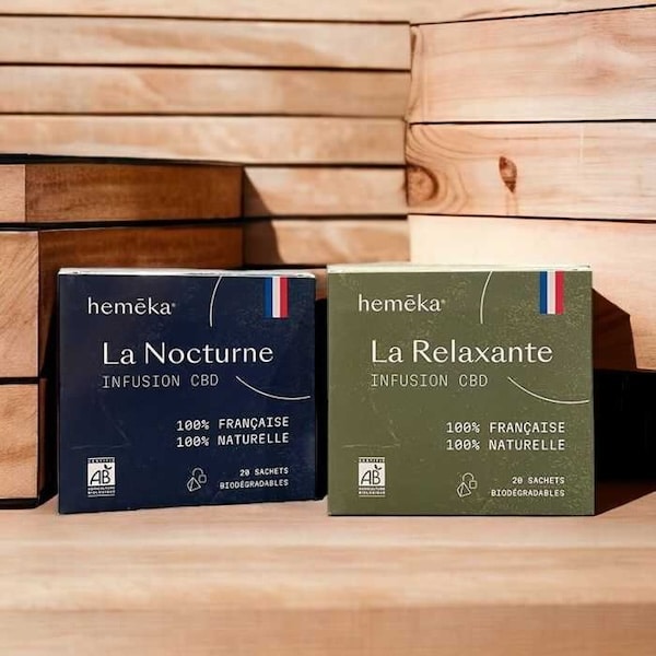 Achat tisanes CBD sachet pyramide hemeka pas cher