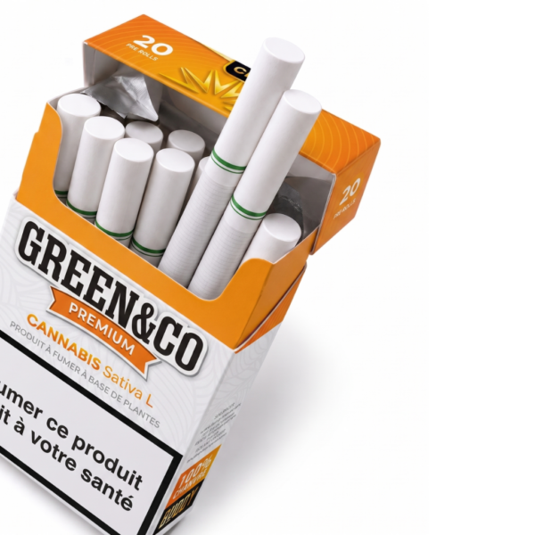 Achat Cigarettes CBD Premium - Green & Co pas cher