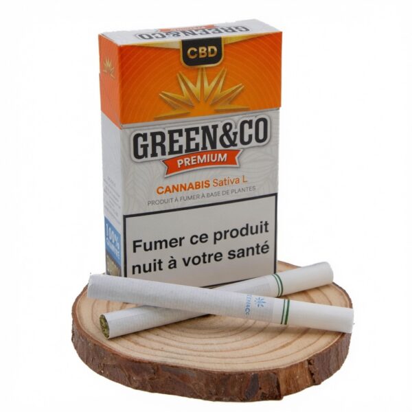 Achat Cigarettes CBD Premium - Green & Co pas cher