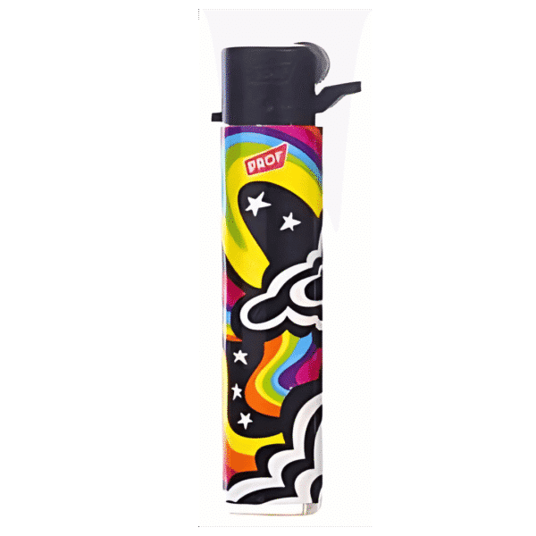 Briquet rond à pierre pas cher Psychedelic - Prof