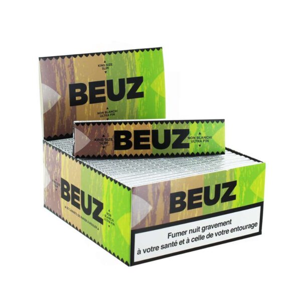 Alternative view of Feuilles Slim King size - Brown - Beuz ®