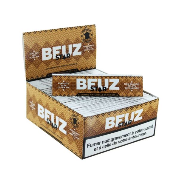 Feuille Slim Non Blanchi Beuz ® Star (50 paquets)
