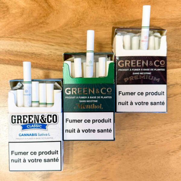Achat Cigarettes CBD Green & Co moins cher