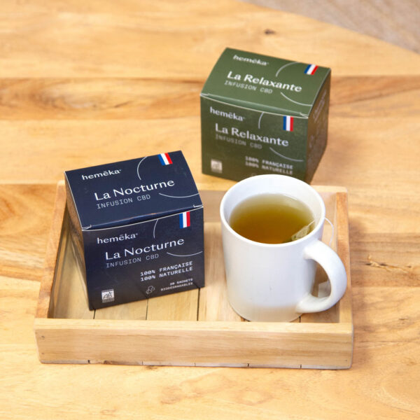 Infusion CBD Sommeil Hemeka en sachet pyramide