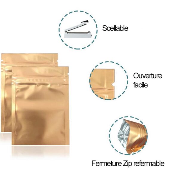 Achat Sachet hermétique CBD Dore