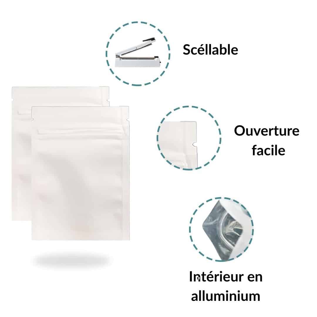 Sachet hermétique anti-odeurs blanc 70x100 mm 2 achat-pochon-blanc-hermétique-anti-odeursjpg
