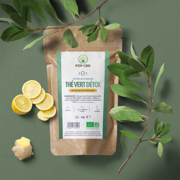 Achat The vert CBD Bio Détox 35g - Pop CBD ®
