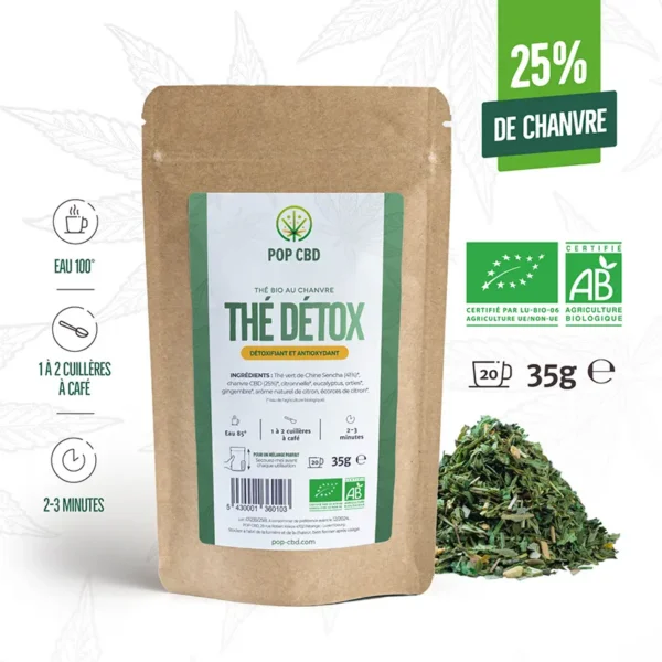 The vert CBD Bio Détox 35g - Pop CBD ®