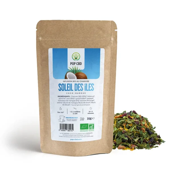 Tisane CBD Bio Soleil des iles 35g - Pop CBD ®